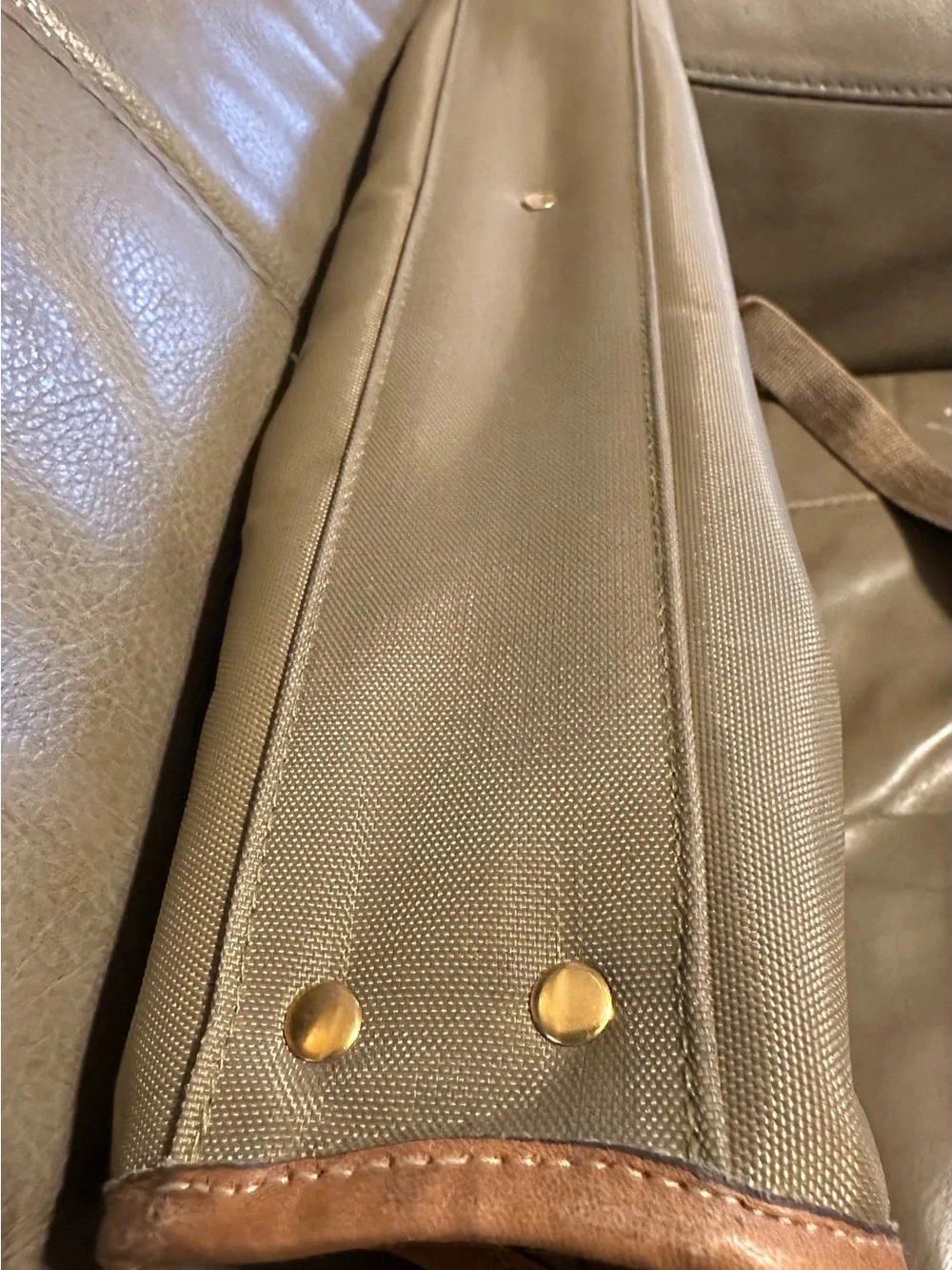 Pierre Cardin Vintage Nylon Leather Briefcase Travel Tote Shoulder Bag Unisex